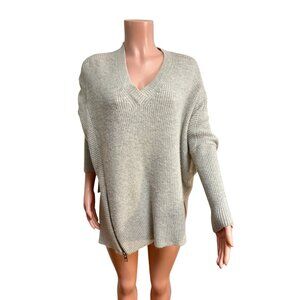 Allsaints Abel Knit Jumper Sweater With Side Zip DetailWool Blend Alpaca XS